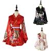 NONE Kimono tradizionale costume giapponese per donna Sakura Yukata Haori giapponese Kawaii Girls Anime Cosplay Costumi per spettacoli teatrali