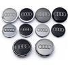 TESLA 4 pezzi coprimozzo ruota Audi da 60mm 61mm 68mm 69mm, accessori di modifica adatti per Audi A1 A2 A3 A4 A5 A6 A7 A8 Q1 Q5 Q3