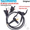 SHIMANO Set Freni a Disco Idraulici SHIMANO MT201 per Mountain Bike, BL-MT201 BR-MT200, Anteriore Sinistro 950MM, Posteriore Destro Separato 1650MM 1700MM
