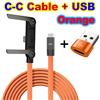 ifew Cavo di ricarica piatto USB Type-C con supporto invisibile pieghevole per telefono, base di ricarica da 240W per iPhone
