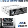 Mopect Autoradio MOPECT 1 DIN con Lettore DVD/CD, Stereo MP3, FM, USB, AUX, Bluetooth, Unità di Controllo con Microfono per Chiamate in Vivavoce, Supporto Schede SD/TF