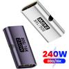 NONE Adattatore USB Type C a Type C PD3.1 240W, da femmina a femmina, 80 Gbps, ricarica rapida ad alta velocità, connettore USB C a C, convertitore 16K 60Hz