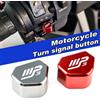 PTSHY Nuovo Interruttore Indicatore di Direzione Moto con Tappo per Pulsante per Piaggio MP3300 MP3500 MP3 250 300 500 HPE R 2025 Accessori in Alluminio