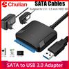 xiede Cavo Adattatore SATA a USB 3.0 con Alimentatore 12V Incluso, Convertitore per Disco Rigido SATA III con Supporto UASP per SSD/HDD da 3,5/2,5 Pollici