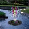 SHENZHITECH Fontana Solare per Vasca Uccelli con Doppia Modalità di Alimentazione, Luci LED Colorate a Cambio Automatico, Decorazione per Giardino, Patio, Laghetto