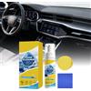 NONE Detergente schiumogeno multiuso da 150 ml, detergente schiumogeno per interni auto con spugna, schiuma detergente senza risciacquo per sedili in pelle e scarpe bianche