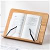 MumaHome Leggio da Tavolo in Bambù Multiuso, Supporto per tablet da Scrivania, Supporto da Lettura Regolabile per Ricette per Cucina