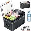 Oyajia Frigorifero per Auto, Compressore Elettrico DC 12/24V AC100-240V, -20°C ℃ fino a 20 ℃ ° Frigorifero per Auto con Controllo APP, Congelatore da 31 L per Camper, Campeggi, Barche, Pesca, Congelatore
