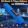Ddadache Batteria al litio ricaricabile 10S3P 36V 100Ah 18650, 1000W, per bici elettriche, scooter e veicoli modificati, con BMS e caricabatterie 42V