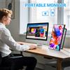 WUAWE VEOUT Monitor portatile da 14 pollici Risoluzione Full HD 1080P Display IPS Connettività USB-C Supporto regolabile per giochi e streaming