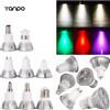 10X 20X lampadina faretto LED 3W all'ingrosso E26/27 E14 E12 GU10 B22 MR16 lampada ad alta potenza 12V viola/bianco caldo/rosso/verde/blu/giallo