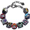 Bandai Braccialetto Fai-da-Te One Piece Monkey D. Luffy, Perline Anime, Accessori Moda Cartoon, Regali Personalizzati di Tendenza