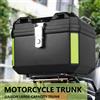 NONE Bauletto Moto 45L 55L in ABS con Serratura di Sicurezza e Striscia Riflettente, Valigia Posteriore Universale per la Maggior Parte delle Moto