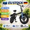 Sixfox Bici Elettrica Pieghevole 500W 48V 9Ah con Sospensioni, 365 Giorni di Garanzia, Consegna Rapida 3-7 Giorni, Ideale per Pendolari e Viaggi Quotidiani, Disponibile in Magazzino UE, 22MPH 40 Miglia,