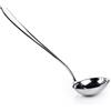 Salvinelli Grand Hotel Mestolo Cucina Acciaio Inox 18/10, Mestolo da Cucina Spessore 4,0 mm, Made in Italy, Finitura lucida