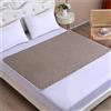 ZJIQOH Traversa Impermeabile Matrimoniale Lavabile e Assorbente, Traverse Letto Morbide Traspirante Riutilizzabili, per Adulti Singolo Poltrone Divano(Hellbraun,80 x 120 cm)