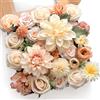 Mocoosy assortiti seta fiori artificiali, fiori finti misti rose peonia dalia con stelo per bouquet da sposa artigianali DIY, centrotavola,fiori torte,composizioni,decorazioni per la casa delle feste