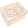 Creative Deco Personalizzata Scatola Regalo di Legno per Compleanno con Il tuo Testo | Personalizzato Scatola dei Ricordi | Per Donna, Uomo e Coppie | Più Temi di Base Motivi per Compleanno