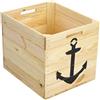 Kistenkolli Altes Land Scatola in legno per riporre adatta per tutti i ripiani Kallax e scaffali Expedit, sistemi Kallax, scatola per scaffali, dimensioni 33 x 37,5 x 32,5 cm, inserto per scaffale Kallax, scatola scorrevole