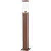 Qazqa malios - LED Palo da terrazza Moderno - 1 luce - L 12.5 cm - Ruggine - Illuminazione esterna