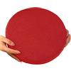 HKJGNH Cuscini per Sedie da Cucina Confortevoli,Cuscino per Sedia Rotondo Diametro 30/35/40/45/50cm,Antiscivolo,Cuscino Rotondo Sedia per Sgabello,Pranzo, Giardino, Ufficio(Rosso,40X40x5CM)