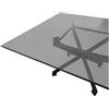 emmevi Tovaglia Trasparente Satinata Pellicola Pvc Opaca Copritavolo Antimacchia Spessa 100x100 Cm Scura
