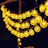 ENLACE Catena luminosa a LED a fette di limone, 3 metri, 20 luci, funzionamento a batteria, giallo caldo, luce fissa