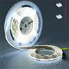 TOPAI Striscia LED COB Impermeabile IP65, 12V Bianco Freddo 6000K PCB Nero, 5 Metri, 480 LED/m, 4000lm CRI>90, Autoadesiva Flessibile e Tagliabile per Cucina, Illuminazione Armadi, Soggiorno, Esternoa