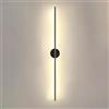 Klobvtt illuminazione applique da parete lineare nera minimalista Slim Stick Lampada da parete lampada da parete a LED striscia lunga luci per montaggio a parete lavatrice da parete interna per soggio