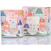 M&SENSE Candele profumate in vetro litchi peonia, 290 g, candela profumata di soia naturale con 55 ore, graffiti architettonici dipinti a mano, regalo per donne, fragrance naturale per la casa
