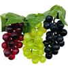 Woohome 3 Pz Uva Artificiale Simulazione Uva Plastica Decorativa per Matrimoni, Casa, Interni, Esterni, Giardino, Decorazione da Parete