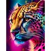 Bowetile 5D DIY Diamond Painting Kit Completo, Leopardo Diamond Painting Kit Completo per Adulti, Animale Diamant Painting per Adulti, Decorazioni per Casa 30x40 cm