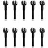 INNAL 10 Pezzi Ruota di Ricambio per Accendini Dimensioni Standard Flints Holder Sostituzioni per Clipper Compatibile con Accendini Clipper Meccanismo di Accensione Classico (Nero) 3.5 x 1 cm