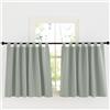 KGORGE Tende Corte con Passanti per Cameretta Bambini Tende Verde Salvia per Cucina Oscuranti Curtains Termiche Isolanti per Interni 2 Pezzi 140x100cm(LxA)