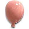 Generico Palloncino Decorativo in Ceramica - Rosa o Celeste o Bianco - Scultura Elegante e Giocosa per la Casa - Finitura Lucida 15x11x9 cm - Idea Bomboniera, Regalo, Arredo Casa, Festa di Benvenuto (Rosa)