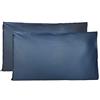 FARFALLAROSSA Coppia di Federe 100% Puro Cotone, Set di 2 Tessuti per Cuscino Letto, Chiusura a Busta, Tinta Unita, Misura Standard 50x80 CM