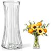 Seivunol Vaso di Vetro Trasparente per Fiori alto 20 cm, Vasi in Vetro Minimalisti Moderni per Decorazioni da Tavolo per Matrimoni, Davanzali e Feste in Giardino, Vaso Decorativo da Interno per Tulipani Rose