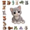 Generic Kit fai da te con perline 3D a forma di animale, per adulti e ragazzi, set completo per la creazione di gioielli fatti a mano, con perline colorate e istruzioni guida, perfetto per progetti artistici