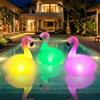 Fancysky Fenicottero Rosa Galleggiante, Luci Galleggianti per Piscina, Luci LED Piscina con Telecomando, 16 Colori RGB, Gonfiabile Impermeabile IP68 per Piscina, Laghetto, Giardino