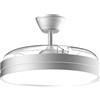 Airwit 106cm Silenzioso Ventilatore da Soffitto con Luce e Pale Retrattili, Dimmerabile Lampada Ventilatore da Soffitto con Telecomando per Camera da Letto, Soggiorno e Cucina 6 Velocità