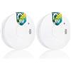 Smartwares Rivelatore di fumo Smartwares - Batteria sostituibile - Sensore ottico - Pulsante di prova - Funzione silenziosa - FSM-11710 (Confezione da 2)