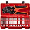 PEBA Set Connettori Pinze a Crimpare - 18 stili Connettori JST-XH 2,5mm kit di assortimento di pinze a crimpare, Pinza Crimpatrice JST 0,03-0,5 mm² per connettori JST (XH/SM/PH/SYP), Molex, KF2510