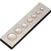 TopHomer Base rivettatrice 7 in 1, in acciaio inox massiccio, con fibbia a bottone, per lavori in pelle, antiscivolo, 7 in 1, lucida