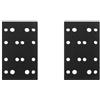 SENRISE Cuscinetti abrasivi in schiuma da 80 x 133 mm, 2 pezzi con gancio e anello, cuscinetto interfaccia spugna morbida, cuscinetti di supporto per levigatrice Festool RTS 400, RS 400, RTSC 400