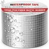 nektorica Nastro in butile 10 cm x 5 m | Sigillante impermeabile grigio alluminizzato | Spessore 1 mm | Riparazione di tetti, finestre, perdite d'acqua, piscine, tubi, EPDM e crepe