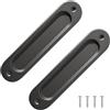 Cyberwork 2 maniglie scorrevoli per porte scorrevoli, stile minimalista, maniglie scorrevoli, aperture laterali, in lega di alluminio, per porte scorrevoli, armadi, cassetti, 149 mm (Stile 9)