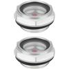LT Easiyl 2x Spia Di Livello Dell'olio In Alluminio M26x1,5mm Compatibile Con Wacker Stampfer Bs DS 60 2 600