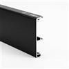 FIP Porte, Binario Porta Scorrevole Silver Portata 120 kg, Kit Alluminio Anodizzato, Fissaggio a Soffitto o Parete, Scorrimento Silenzioso, Misure da 120 a 300 cm, (190 cm, Mantovana Nera)