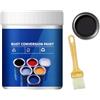 HADAVAKA Rust Conversion Paint, MultiFunctional Water-Based Metal Rust Remover with Brush, Colour Steel Tile Renovation, for Metal, Car, Fences, Industrial Equipment (Black,500G)