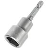 SENRISE Set di chiavi a bussola magnetiche con codolo esagonale da 5-19 mm, per trapani, avvitatori e adattatori., grigio
